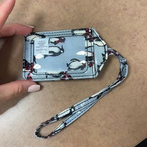 Vera Bradley penguin luggage tag